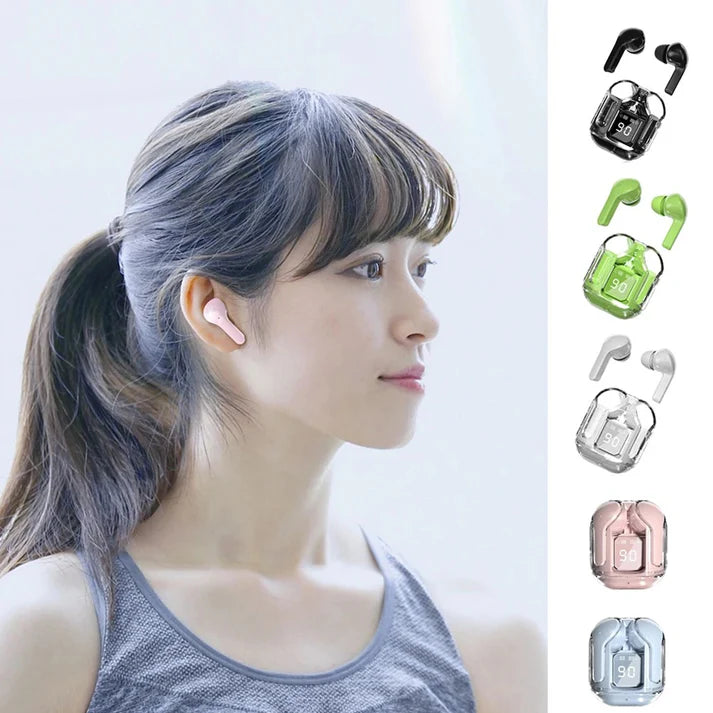 Air 31 Transparent Earbuds with Pouch - Free Cash Delivery!