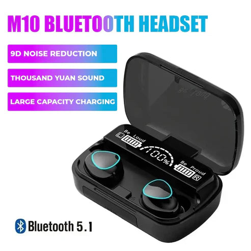 M10 TWS Wireless Earbuds with Touch Control - Free Delivery